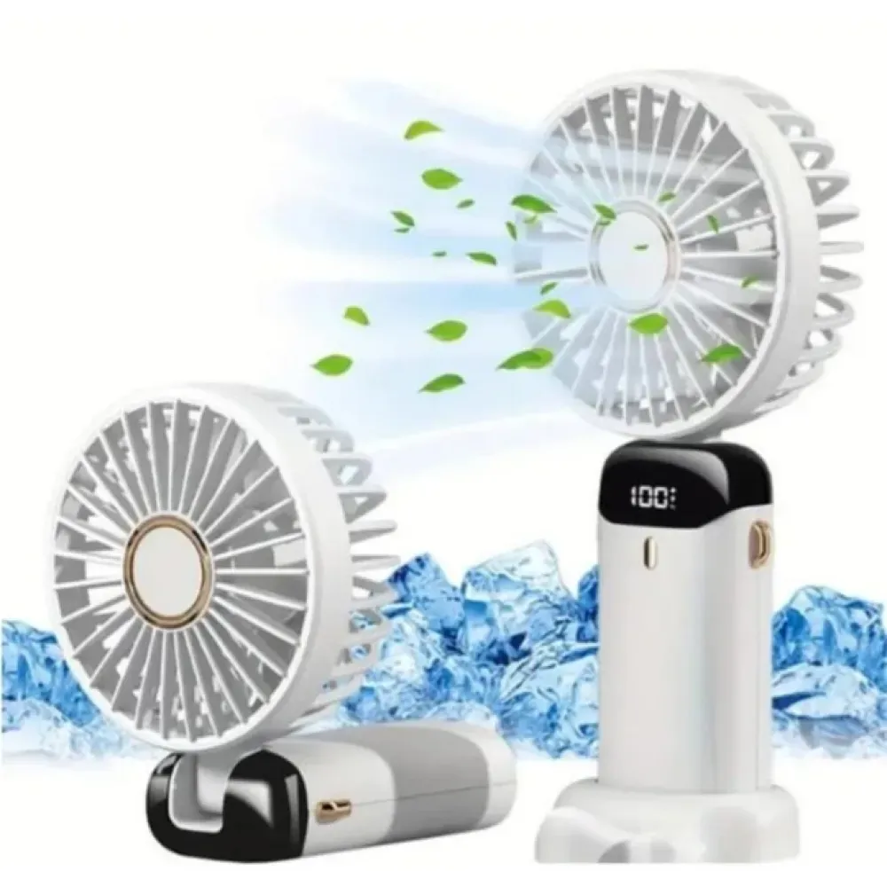 Міні-вентилятор Mini Fan TP-01 з присоскою — ручний і настільний, USB Type-C
