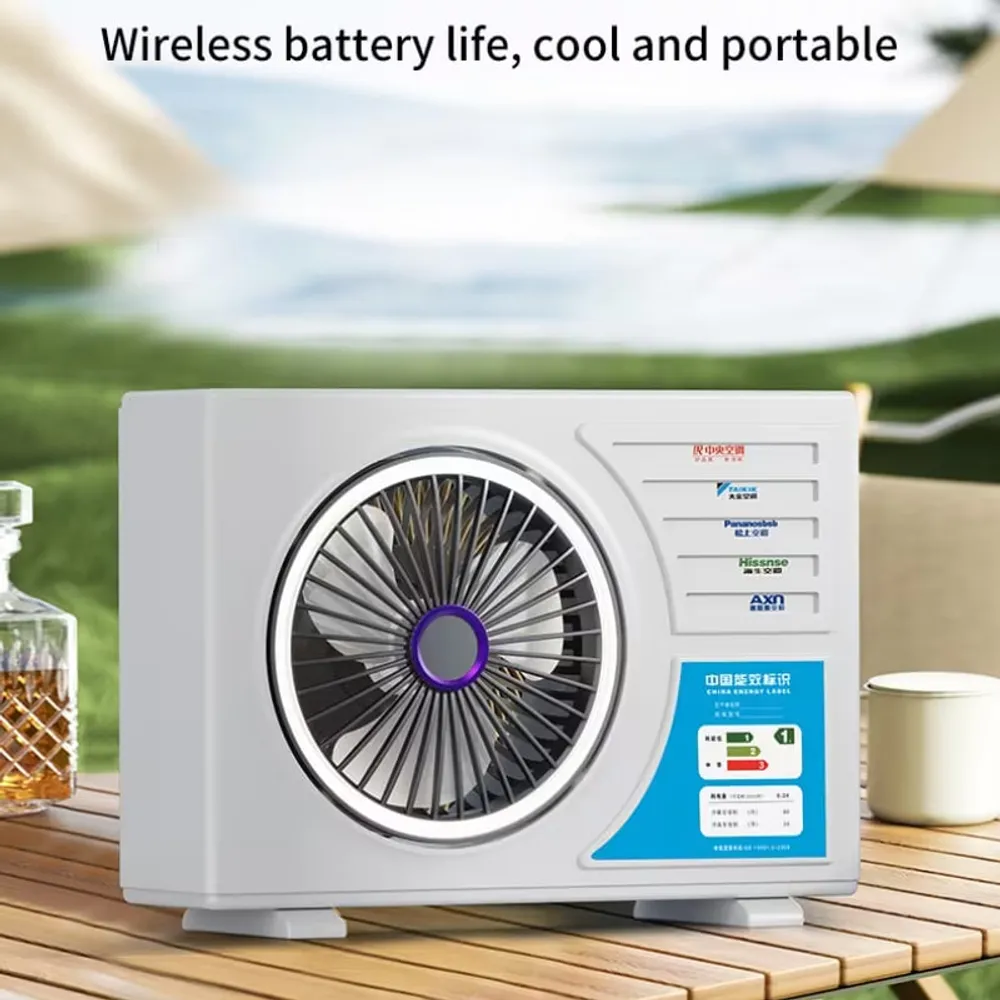 Портативний міні-кондиціонер HOPESTAR — 5 швидкостей, підсвічування, USB